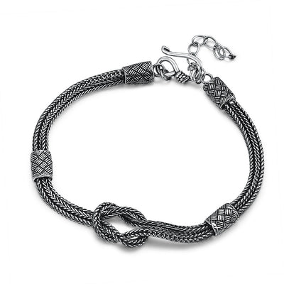 Pulsera de Plata Tailandesa Tejida a Mano - Diseño Retro Nicho en Plata 925 - Image 5