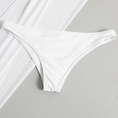 Traje de Baño Enterizo Negro Ajustado Triángulo Talla Única - Image 9