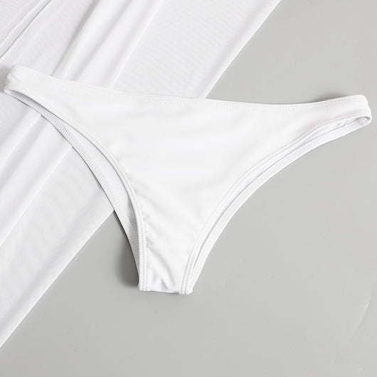 Traje de Baño Enterizo Negro Ajustado Triángulo Talla Única - Image 9