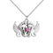 Personalized Engraving Titanium Copper Clavicle Chain Plateado