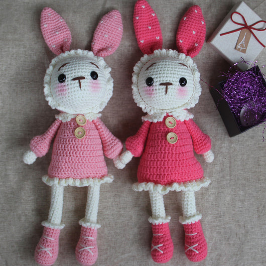 Kit Completo Muñeca Conejo Amigurumi - Lana y Accesorios para Crochet - Image 14