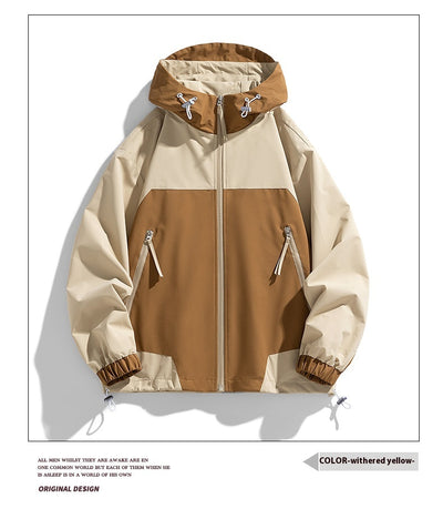 Chaqueta Hoodie Patchwork Retro Suelta y Casual - Image 23
