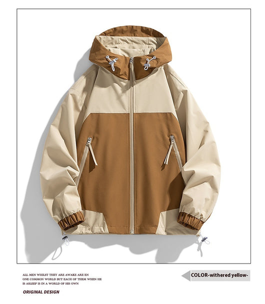 Chaqueta Hoodie Patchwork Retro Suelta y Casual - Image 23