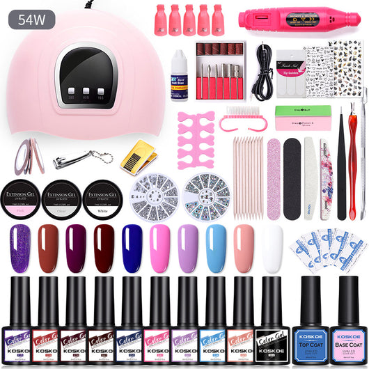 Kit de Esmalte Gel con Máquina LED para Uñas Brillantes - Image 9