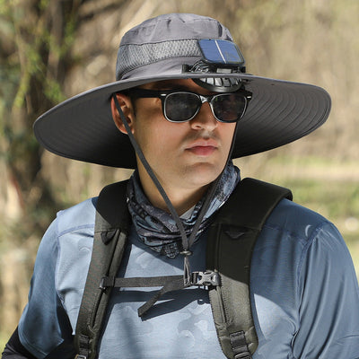 Gorro Ventilador Solar con Ala Ancha Recargable - Image 9