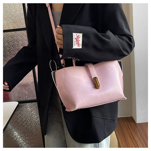 Bolso Bucket de Cuero Encerado Elegante y Portátil - Image 58