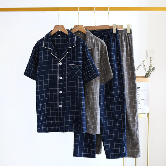 Pijama de Cuadros para Hombre - Conjunto Corto Cómodo - Image 10
