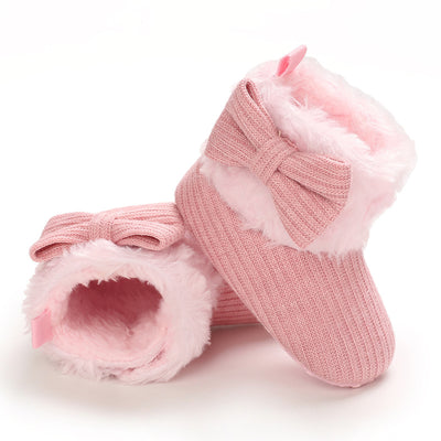 Botitas de Nieve para Bebés 0-1 Años con Diseño de Moño Tejido - Image 13
