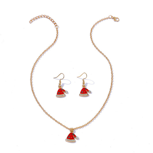 Conjunto de Collar y Aretes Navideños con Diseño Goteo Creativo - Image 10