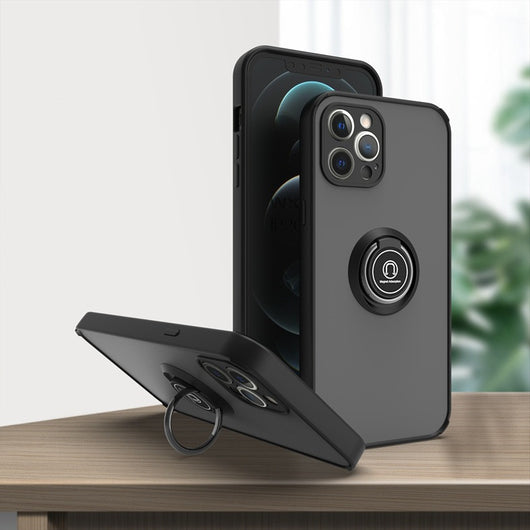 Funda Magnética Antigolpes con Anillo Soporte para Celular