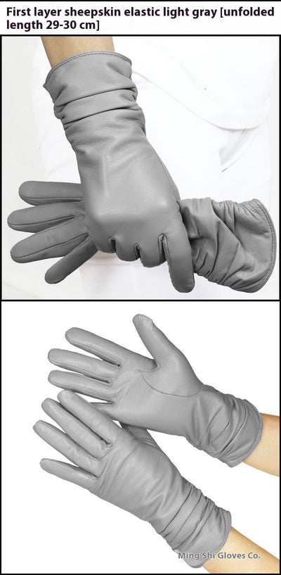 Guantes de Cuero Gamuza Premium para Mujer con Puño Extendido - Image 31