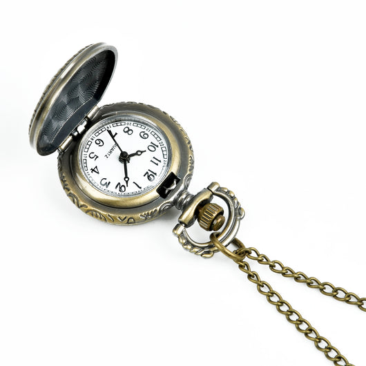 Reloj de Bolsillo Bronce con Rosa - Image 8