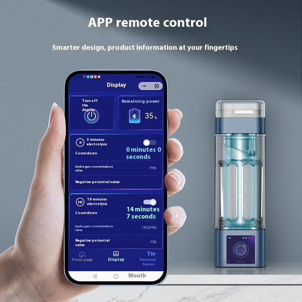 Vaso Generador de Agua Hidrogenada de Alta Concentración