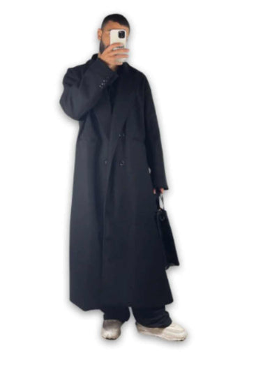 Abrigo Largo Oversize para Hombre - Corte Relajado Bajo la Rodilla - Image 6