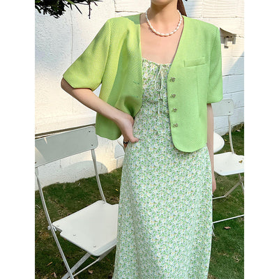 Abrigo Coreano Elegante de Solapa Única con Estampado Retro - Image 13