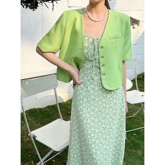 Abrigo Coreano Elegante de Solapa Única con Estampado Retro - Image 13