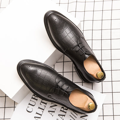 Zapatos Formales de Cuero Marrón con Punta Fina para Hombre - Image 8