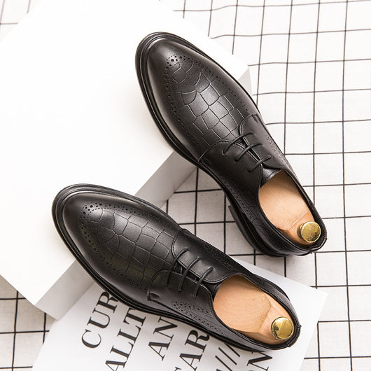 Zapatos Formales de Cuero Marrón con Punta Fina para Hombre - Image 8