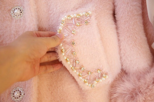 Abrigo de Lana con Perlas Aromáticas Efecto Visón - Image 19