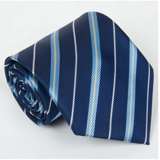 Corbata Formal de Seda y Poliéster con Diseño de Flecha para Hombre - Image 3