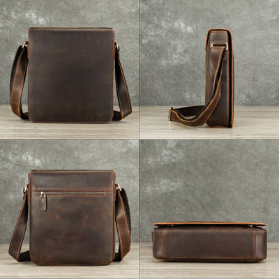 Bolsa Crossbody de Cuero Premium para Hombre - Diseño Versátil y Elegante - Image 4