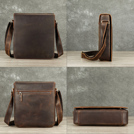 Bolsa Crossbody de Cuero Premium para Hombre - Diseño Versátil y Elegante - Image 4