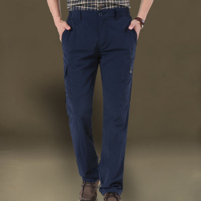 Pantalones Cargo con Bolsillos de Carga para Hombre