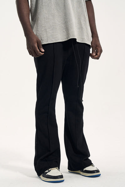 Traje Casual Negro Personalizado con Pantalones de Sudadera para Hombre - Image 5