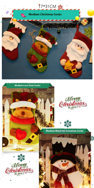 Medias Navideñas Decorativas - Juego de Tamaños Grande, Mediano y Pequeño - Image 57