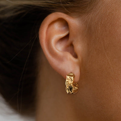 Aretes C Acero Inoxidable Lujo Europeo Minimalista - Image 3