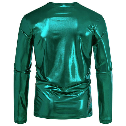 Camiseta de Manga Larga Brillante para Hombre - Base Layer de Moda - Image 10