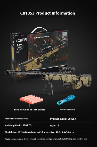 Rifle Francotirador Táctica Armado - Bloques de Construcción Educativos - Image 15