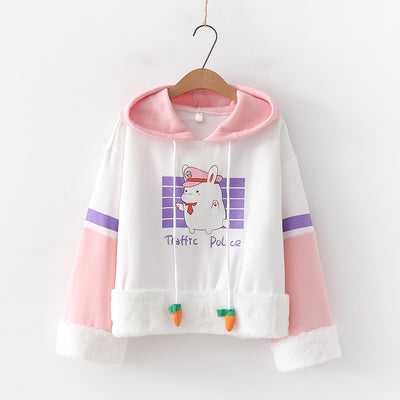 Suéter con capucha de manga larga para mujer - Image 8