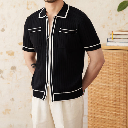 Polo Elástico Slim Fit Cuello Solapa Manga Corta - Image 7