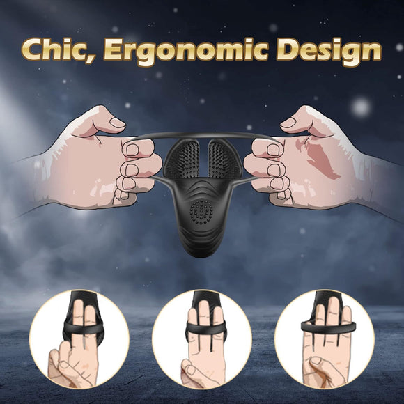 Anillo de Silicona Masajeador Eléctrico Resonancia para Hombre