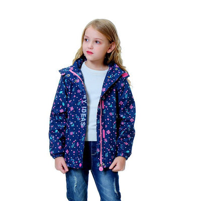 Chaqueta Impermeable con Capucha para Niños y Niñas - Diseño Moderno Midi