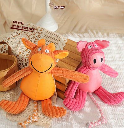Juguetes de Peluche Sonoros para Perros - Animales de Granja Resistentes a Mordidas - Image 17