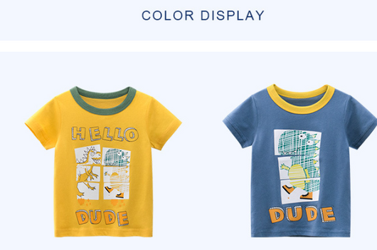 Camiseta Infantil Coreana de Manga Corta para Niño - Image 6
