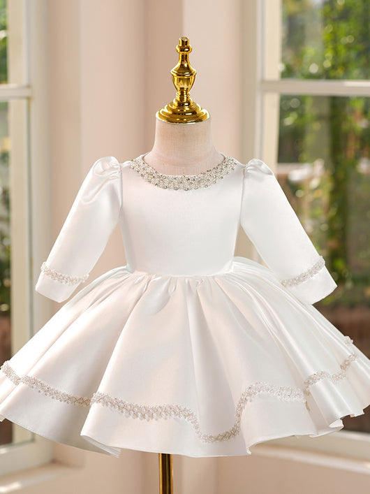 Vestido Tutú Blanco Princesa Chic para Cumpleaños - Image 9
