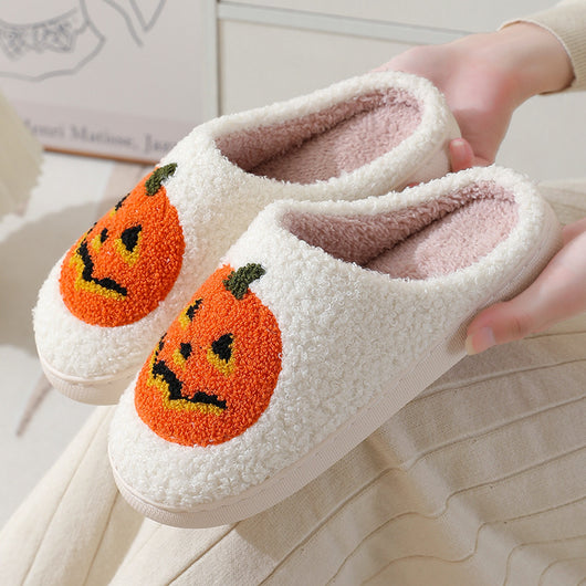 Pantuflas Cálidas Calabaza Halloween para Parejas - Zapatos de Casa Cómodos Hombre y Mujer - Image 5