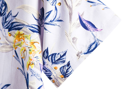 Camisa Casual de Manga Corta con Estampado Floral para Hombre - Image 11