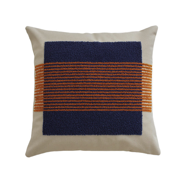 Funda de Almohada Lienzo Lavado con Diseño Geométrico Nórdico - Image 6