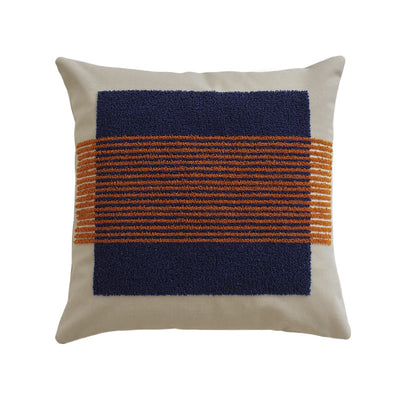 Funda de Almohada Lienzo Lavado con Diseño Geométrico Nórdico - Image 6
