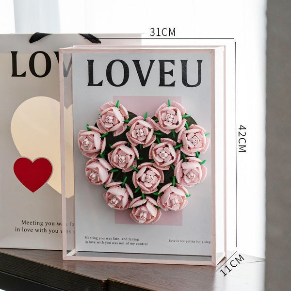 Caja de Construcción Ramo de Rosas DIY - Regalo Artesanal - Image 6