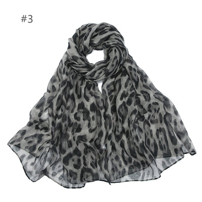 Pañuelo Protector Solar Estampado Leopardo para Viajes - Diseño Clásico Versátil - Image 6