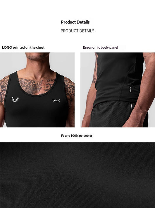 Camiseta Deportiva Sin Mangas Hombre Estilo Americano - Tela Fresca, Secado Rápido y Alta Elasticidad - Image 10