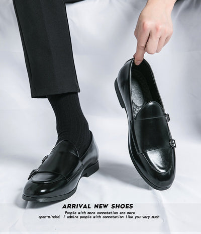 Zapatos de Cuero para Hombre Otoño con Doble Hebilla - Image 15