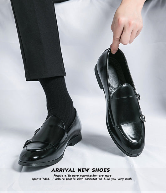 Zapatos de Cuero para Hombre Otoño con Doble Hebilla - Image 15