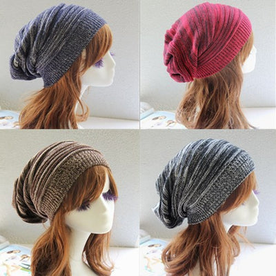 Gorro Polar Plisado Bicolor con Forro Cálido - Image 16