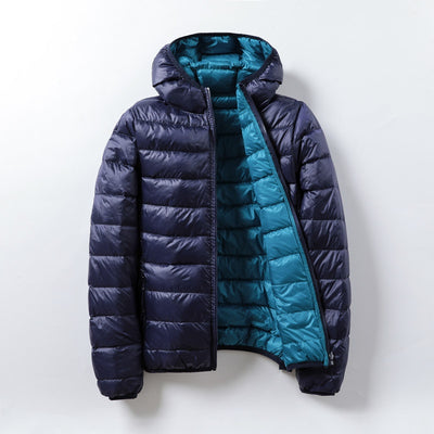 Chaqueta Acolchada Ligera con Capucha - Plumón de Pato Blanco Premium - Image 11